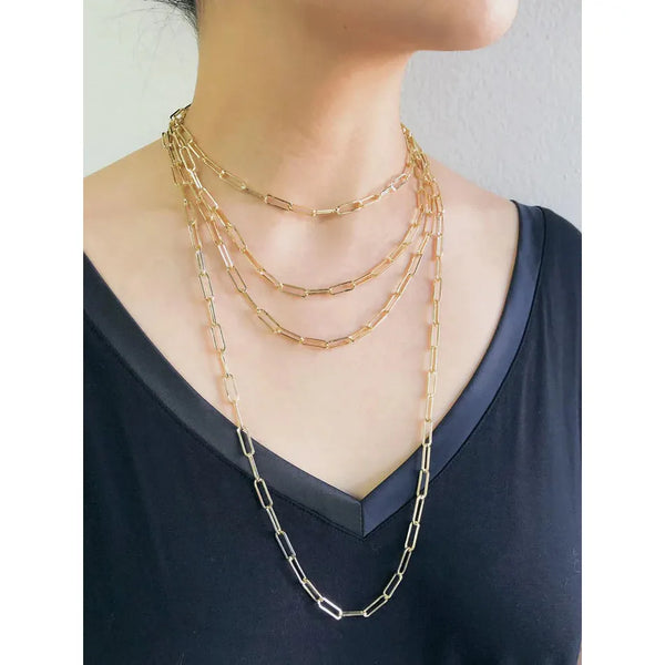 18" Large Paperclip Necklace