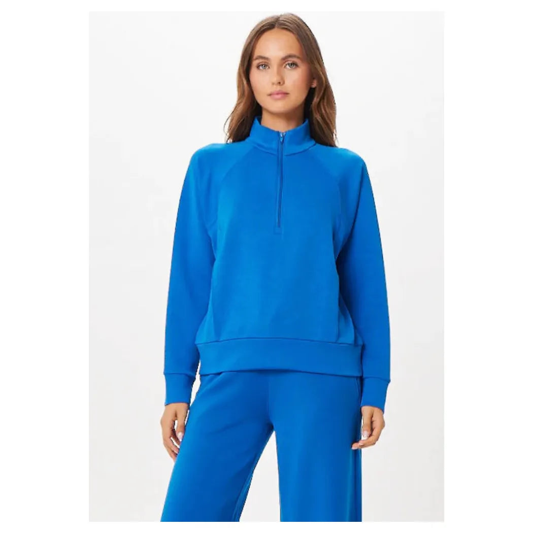 Cobalt Cloud Fleece Half Zip Sweatshirt