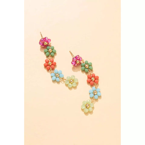 this picture shows the 5 flowers that dangle on each earring