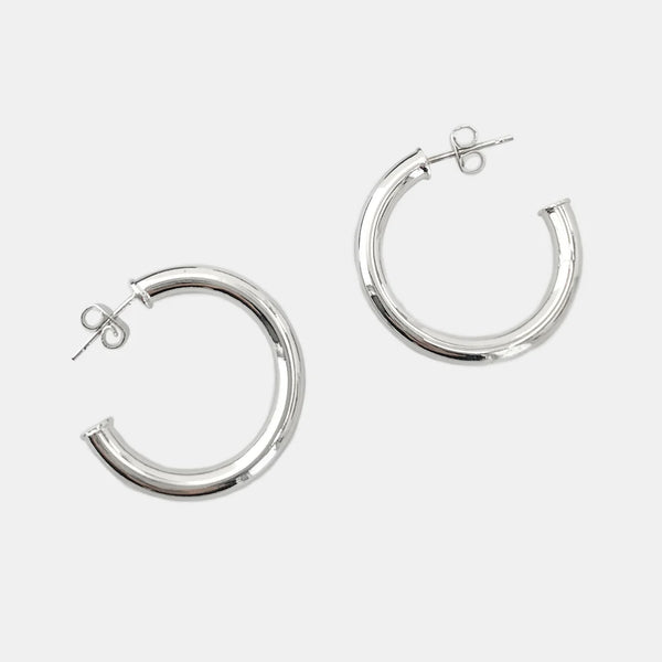 Small Hollow Tube Hoops