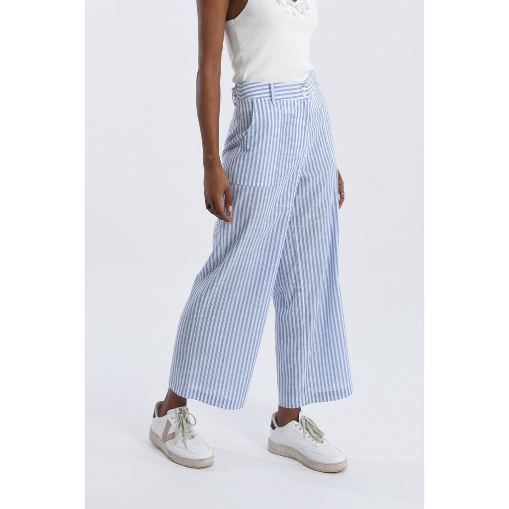 Stripe Wide Leg Pant