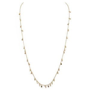 Delicate Long Gold Shimmer Necklace
