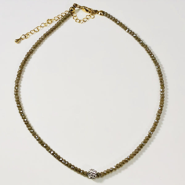 Necklace in Hematite