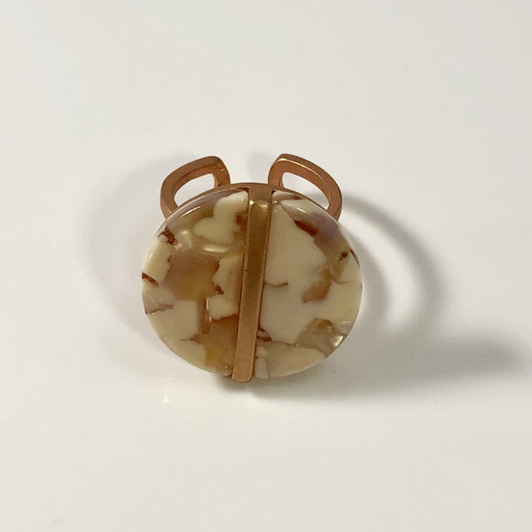 Blush Celluloid Ring