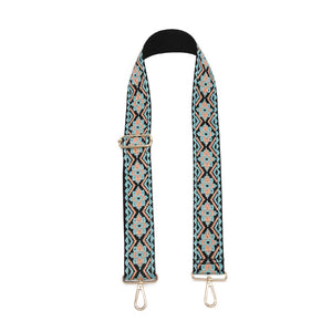Tribal Guitar Strap-Turquoise