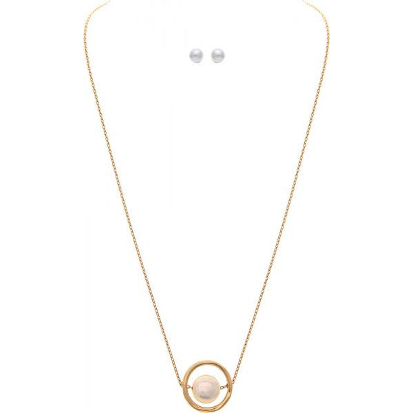 Encircled Freshwater Pearl Necklace