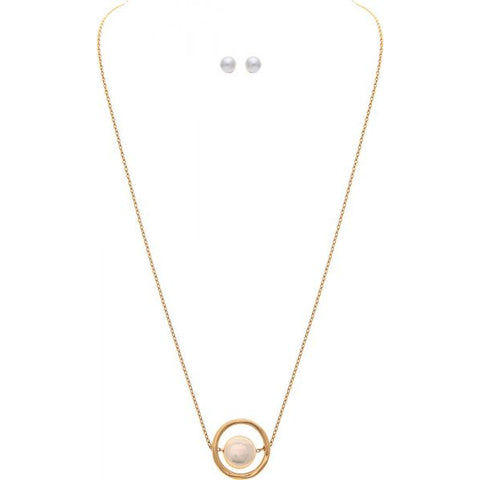 Encircled Freshwater Pearl Necklace