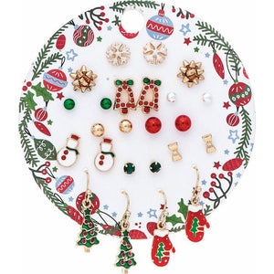 12 Days Of Christmas Carded Earring Collection #2