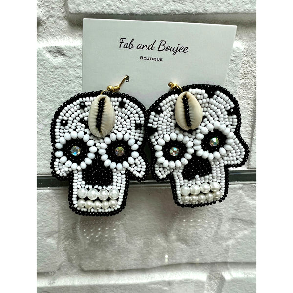 Skull Beaded Earrings