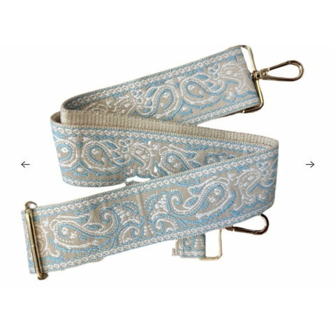 Paisley Embroidered Woven Bag Strap