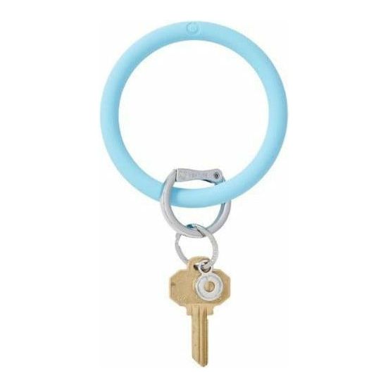 The Big O® Silicone Key Ring in Sweet Carolina Blue