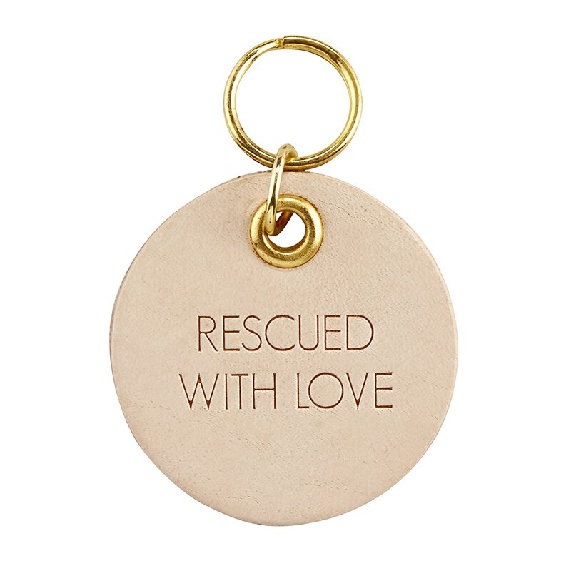 Leather Dog Tags : Rescued